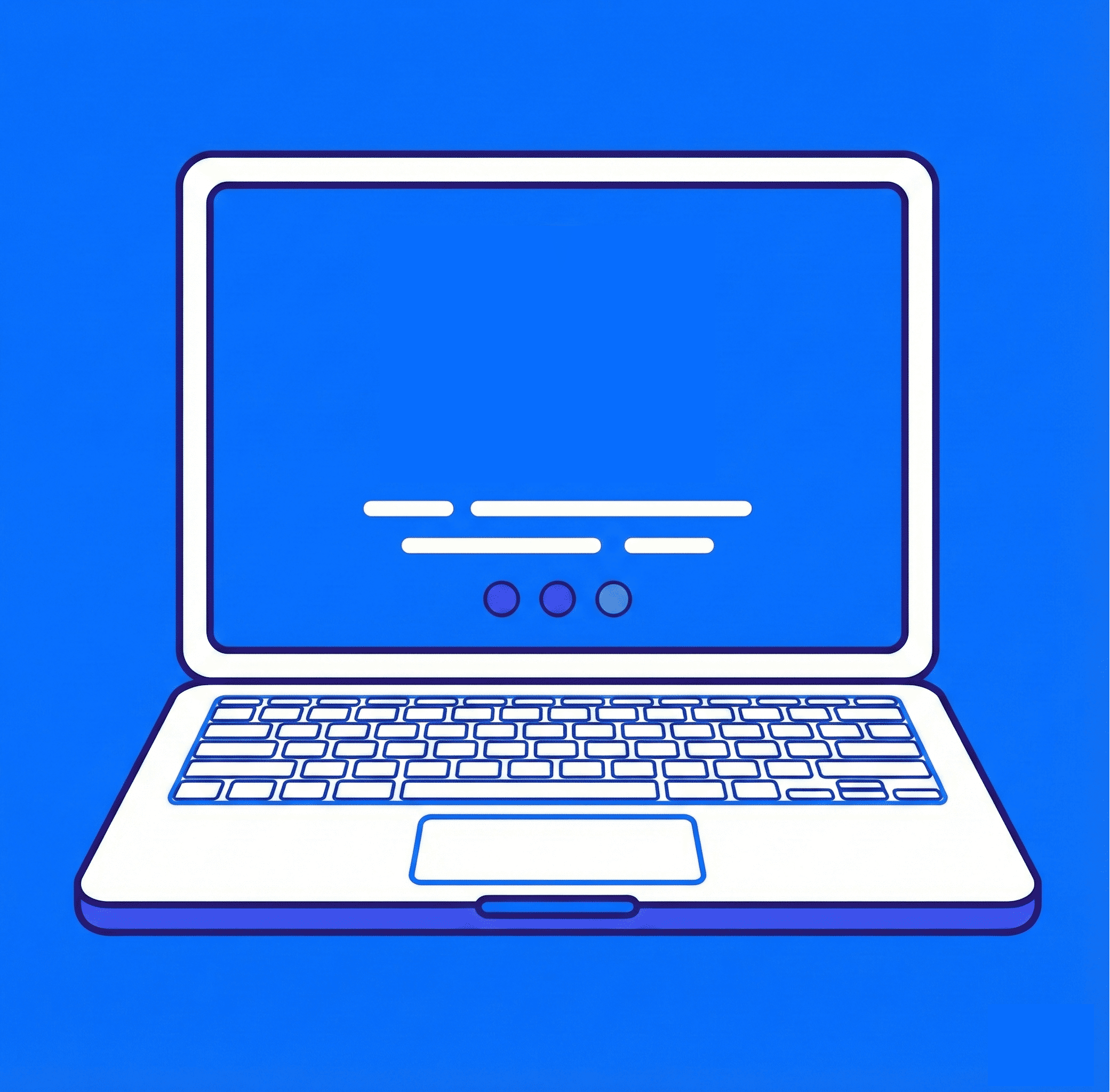 Illustration of a laptop computer